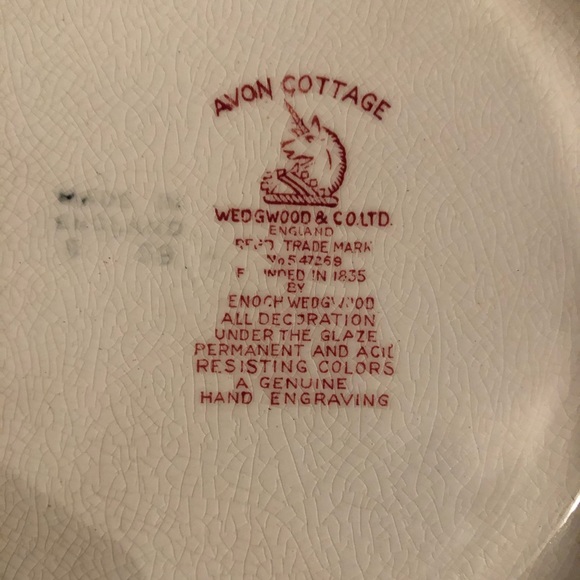 3- Avon Cottage Wedgewood Salad Plates - Picture 6 of 10